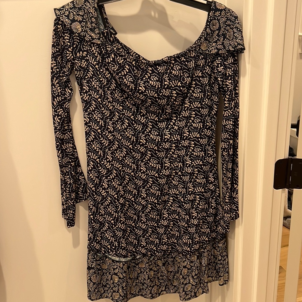 Stone Cold fox fitted, rare print dress